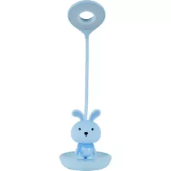 Настольная лампа Kite Bunny LED с аккумулятором, голубая Фото 2