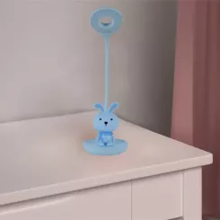 Настольная лампа Kite Bunny LED с аккумулятором, голубая Фото 5