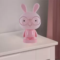 Ночник Kite Светильник LED с аккумулятором Bunny, розовый Фото 4