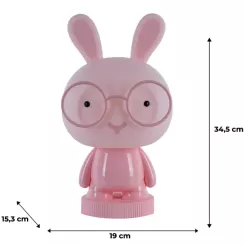 Ночник Kite Светильник LED с аккумулятором Bunny, розовый Фото 5