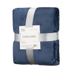 Плед Ardesto Flannel 160х200см, 100% поліестер, синій темний Фото