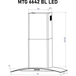 Вытяжка кухонная Minola MTG 6642 BL LED Фото 11
