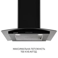 Вытяжка кухонная Minola MTG 6642 BL LED Фото 1