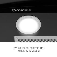 Вытяжка кухонная Minola MTG 6642 BL LED Фото 5