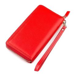 Кошелек Boston Из натуральной кожи Красный Фото 1