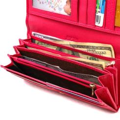 Кошелек Boston Из натуральной кожи Розовый Фото 5