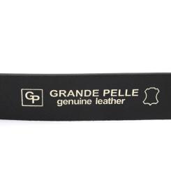 Ремень Grande Pelle Кожаный под джинсы Черный Фото 1