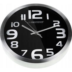 Настенные часы Esperanza Wall Clock Zurich Black 25 см Фото 1