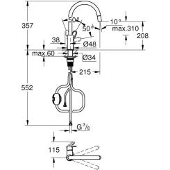 Смеситель Grohe Start Flow Фото 4