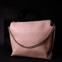 Сумка Grande Pelle Из натуральной кожи Пудровая Фото 10