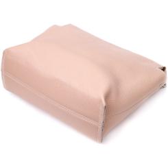 Сумка Grande Pelle Из натуральной кожи Пудровая Фото 4