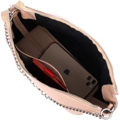 Сумка Grande Pelle Из натуральной кожи Пудровая Фото 7