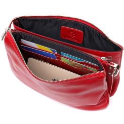 Сумка Grande Pelle Из натуральной кожи Красная Фото 5