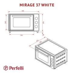 Электропечь Perfelli MIRAGE 37 WHITE Фото 11