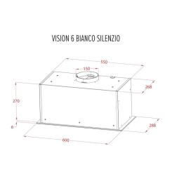 Вытяжка кухонная Perfelli DESIGN VISION 6 BIANCO SILENZIO Фото 11