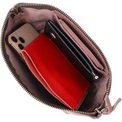 Косметичка Grande Pelle Кожаная Пудровая Фото 6