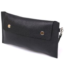 Косметичка Shvigel Кожаная тревел Черная Фото