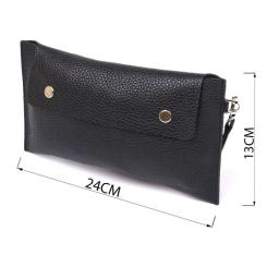 Косметичка Shvigel Кожаная тревел Черная Фото 3