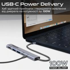 Концентратор Promate USB Hub 5 ports linkhub-5x Фото 1