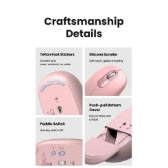 Мышка Ugreen MU105 Wireless Pink Фото 11