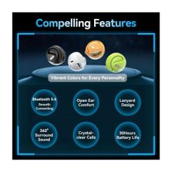 Наушники Vention OpenBeat O12 Orange Фото 1