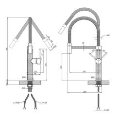 Смеситель Kroner Ersel-GRP03999 Фото 8