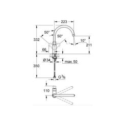 Смеситель Grohe BauLoop 31368000 Фото 1
