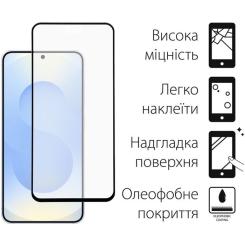Стекло защитное Dengos Full Glue Samsung Galaxy S25 (black) Фото 1