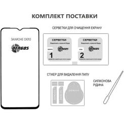Стекло защитное Dengos Full Glue Samsung Galaxy S25 (black) Фото 2