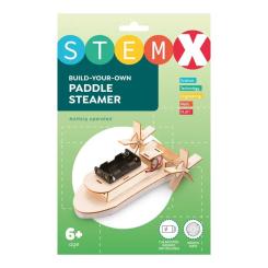 Конструктор Stem Колесный пароход Деревянный на батарейках Фото 2