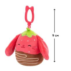 Брелок Squishmallows на клипсе - Кролик Гунда 9 см Фото 1