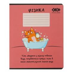 Тетрадь ZiBi предметний CUTE CAT, 36 аркушів, клітинка, фізика Фото
