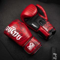 Боксерские перчатки Phantom Muay Thai Red 12 унцій Фото 7