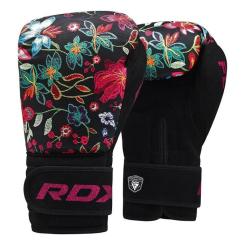 Боксерские перчатки RDX FL-3 Floral Black 12 унцій Фото 1