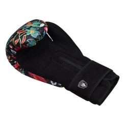 Боксерские перчатки RDX FL-3 Floral Black 12 унцій Фото 3