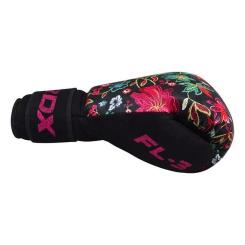 Боксерские перчатки RDX FL-3 Floral Black 12 унцій Фото 4