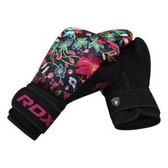 Боксерские перчатки RDX FL-3 Floral Black 12 унцій Фото 7