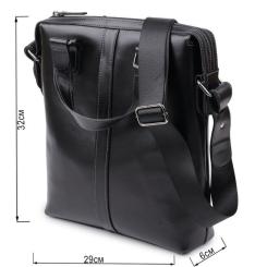 Сумка Shvigel Кожаная Черная Фото 2