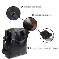 Сумка Shvigel Кожаная Черная Фото 3