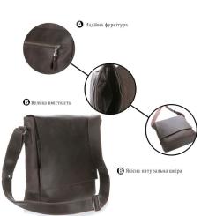 Сумка Shvigel Мессенджер Коричневая Фото 3