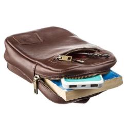 Сумка Shvigel Чоловіча шкіряна Коричнева Фото 4