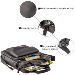 Сумка Shvigel Под А4 матовая Черная Фото 3