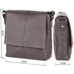 Сумка Shvigel Кожаная Коричневая Фото 2