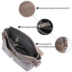 Сумка Shvigel Кожаная Коричневая Фото 3