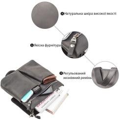 Сумка Shvigel Из винтажной кожи Черная Фото 3