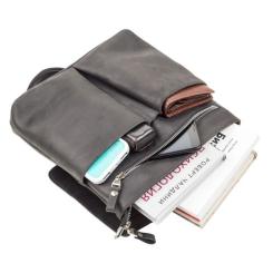 Сумка Shvigel Из винтажной кожи Черная Фото 4