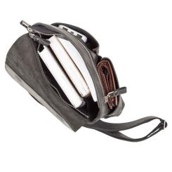 Сумка Shvigel Из винтажной кожи Черная Фото 5