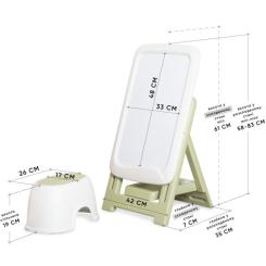 Мольберт Mealux Flint зі стільцем Green Фото 1