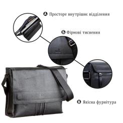 Сумка Shvigel Кожаная Черная Фото 3