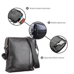 Сумка Shvigel Кожаная Черная Фото 3